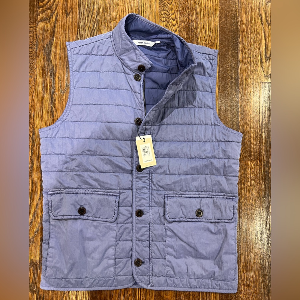 NWT Peter Millar Men’s Greenwich Vest - Stardust (lighter blue)
